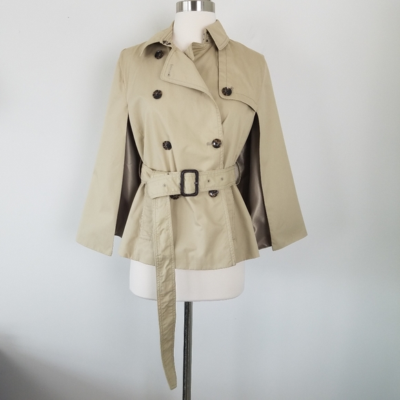 Banana Republic Water Resistant Trench Cape, SP - Picture 3 of 10
